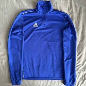 adidas royal blue quarter zip